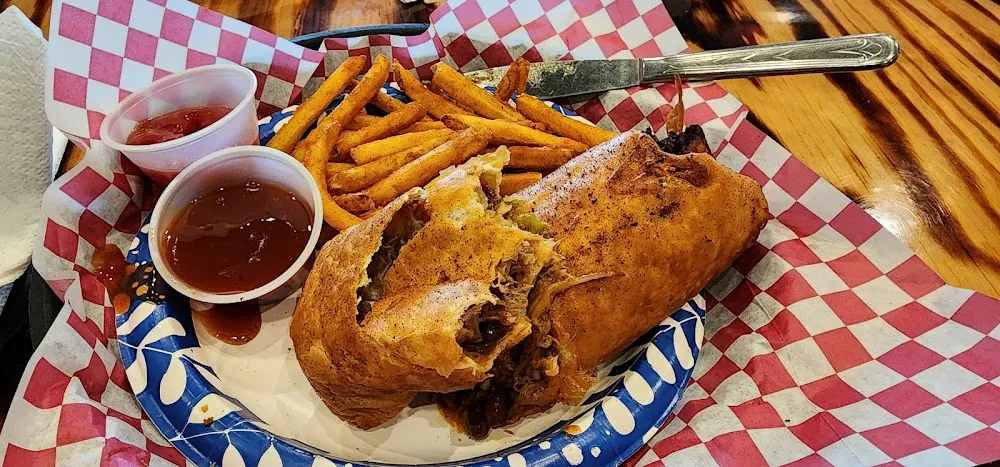 Blazin’ BBQ & Baked Bean Chimichanga